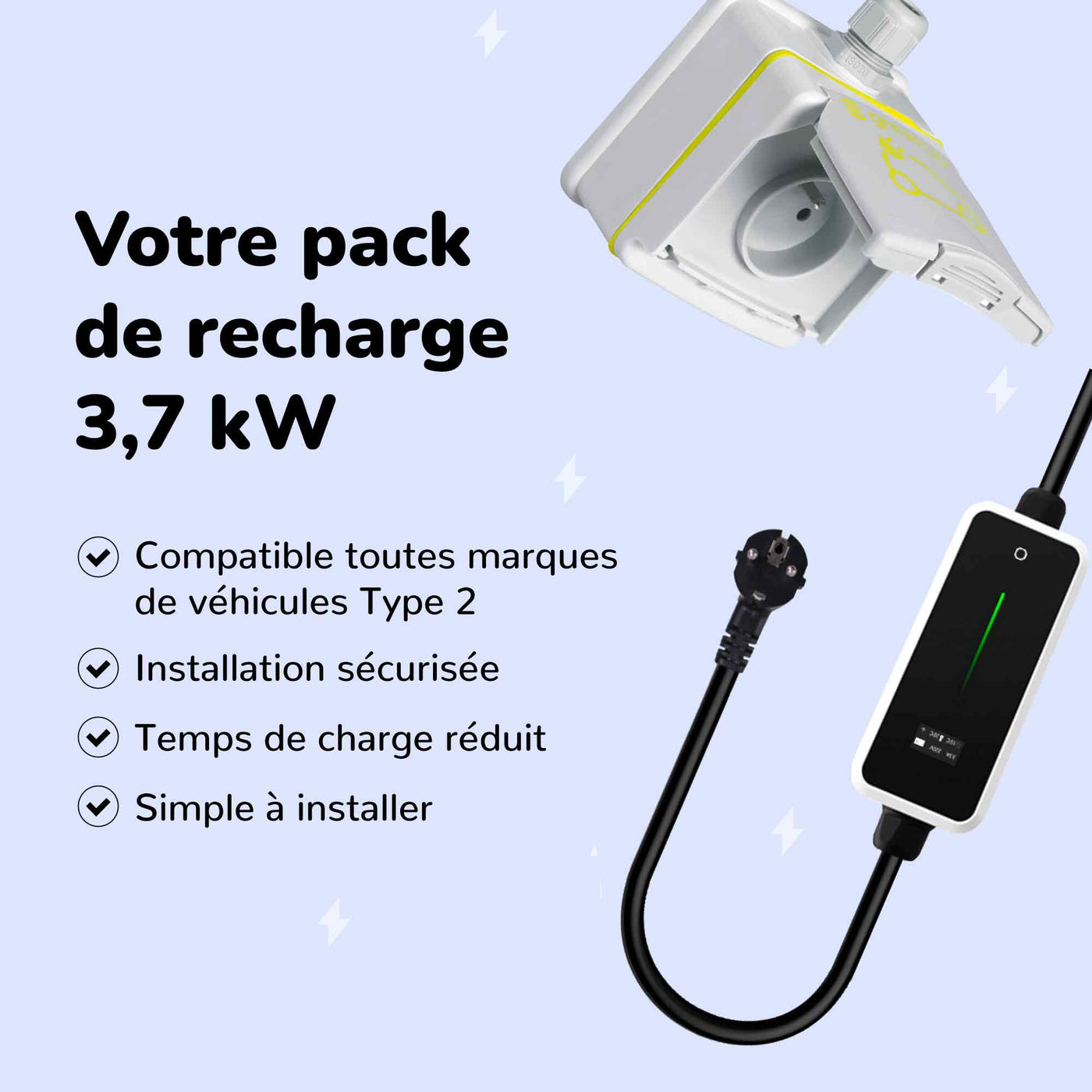 pack green up et cable de recharge